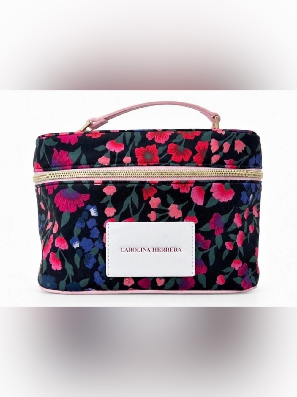 NAME YOUR REASONABLE PRICE! Carolina Herrera Floral Print Toiletry Bag/Case; NEW